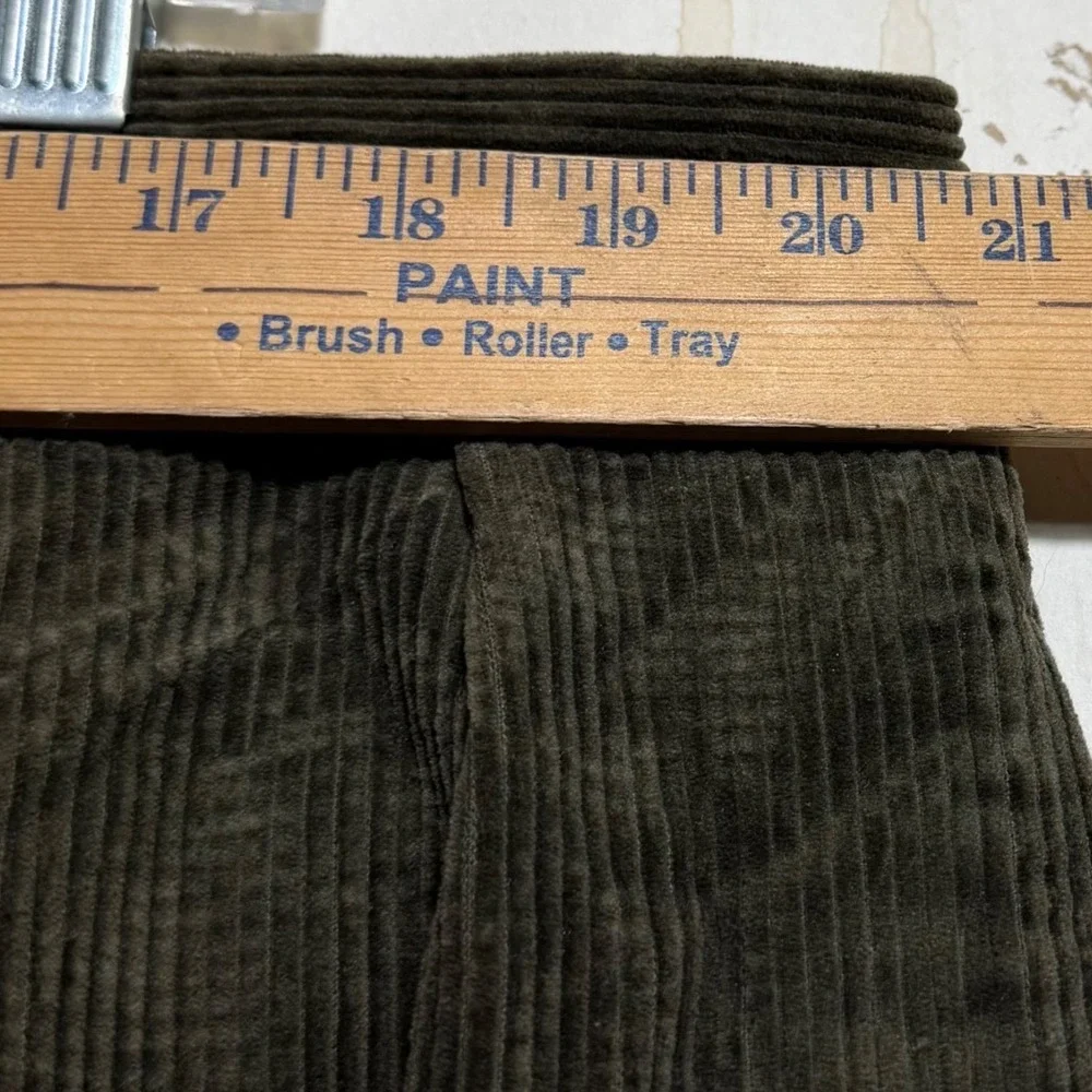 Polo Ralph Lauren Andrew Pant Mens 42x34 Brown Corduroy Pleated Trousers